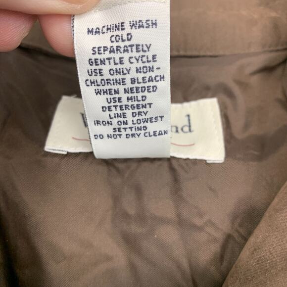 Vintage 90's Westbound II Plus Sz 1X Brown Anorak Jacket Coat Hooded Drawstring - Picture 4 of 7